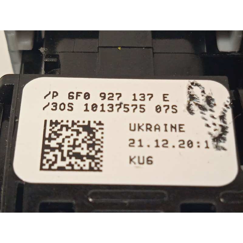 Recambio de interruptor para seat arona xcellence referencia OEM IAM 6F0927137E  6F0927137EWHS