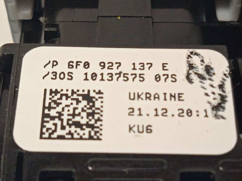 Recambio de interruptor para seat arona xcellence referencia OEM IAM 6F0927137E  6F0927137EWHS