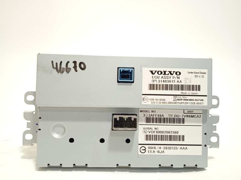 Recambio de pantalla multifuncion para volvo v40 cross country momentum referencia OEM IAM P31483613AA  31483613AA