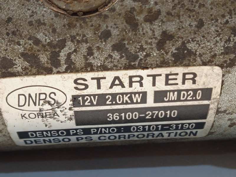 Recambio de motor arranque para hyundai tucson (jm) 2.0 crdi cat referencia OEM IAM 3610027010  031013190