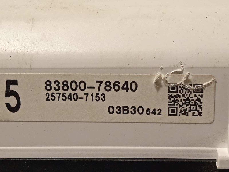 Recambio de cuadro instrumentos para lexus nx 300h 4wd referencia OEM IAM 8380078640  