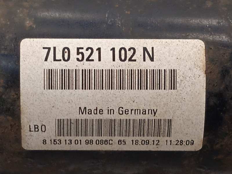 Recambio de transmision central para porsche cayenne (typ 9pa1) diesel referencia OEM IAM 7L0521102N  