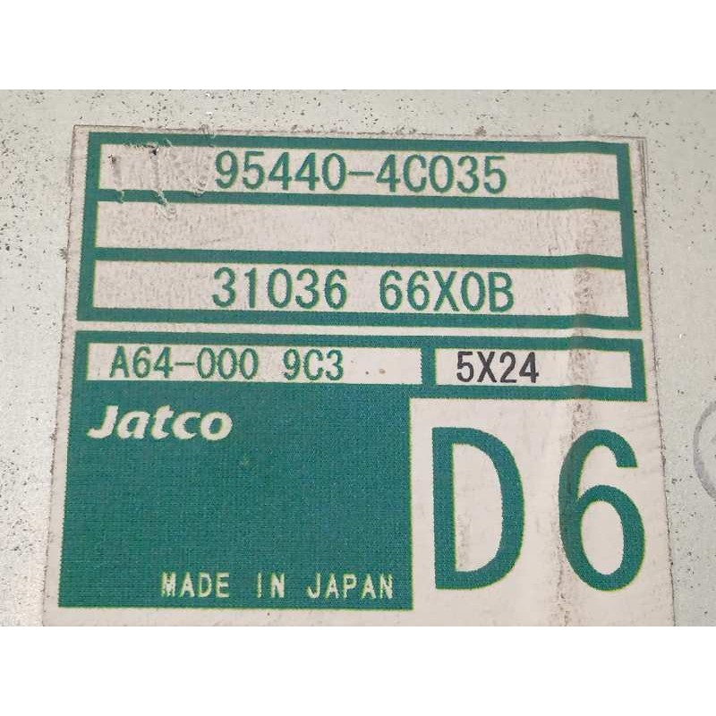 Recambio de centralita cambio automatico para kia sorento 2.5 crdi ex referencia OEM IAM 954404C035  3103666X0B