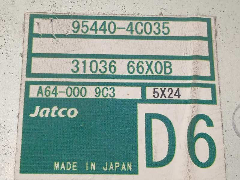 Recambio de centralita cambio automatico para kia sorento 2.5 crdi ex referencia OEM IAM 954404C035  3103666X0B