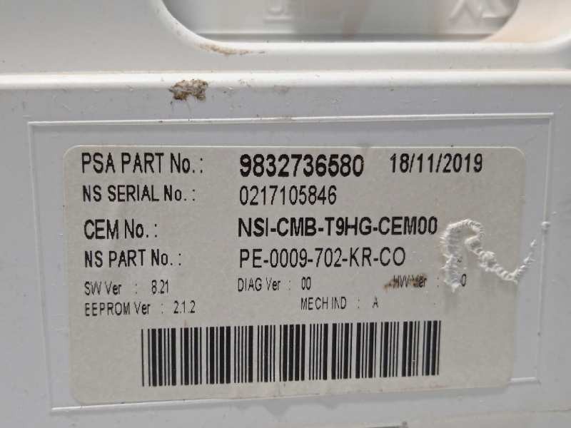 Recambio de cuadro instrumentos para peugeot 308 1.5 active referencia OEM IAM 9832736580  