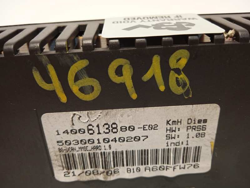 Recambio de cuadro instrumentos para peugeot 807 st pack referencia OEM IAM 1400613880  503001040207