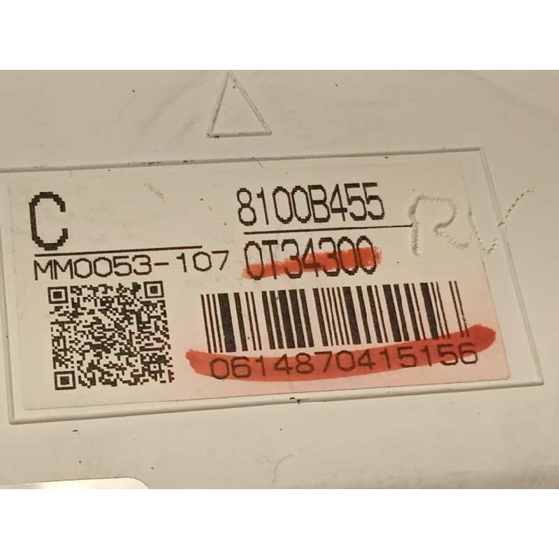 Recambio de cuadro instrumentos para mitsubishi asx (ga0w) 1.8 di-d cat referencia OEM IAM 8100B455  