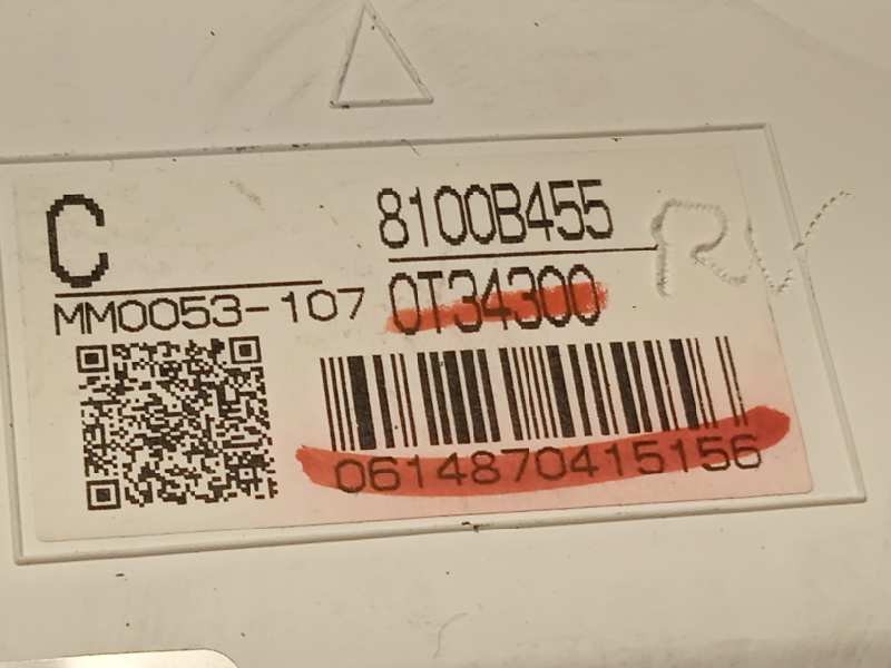 Recambio de cuadro instrumentos para mitsubishi asx (ga0w) 1.8 di-d cat referencia OEM IAM 8100B455  