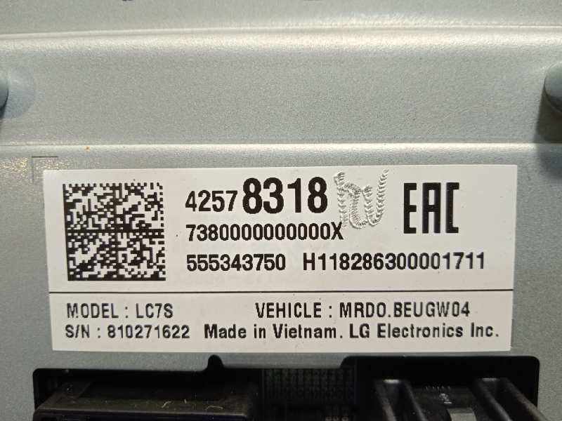 Recambio de pantalla multifuncion para opel astra k sports tourer selective referencia OEM IAM 42578318  