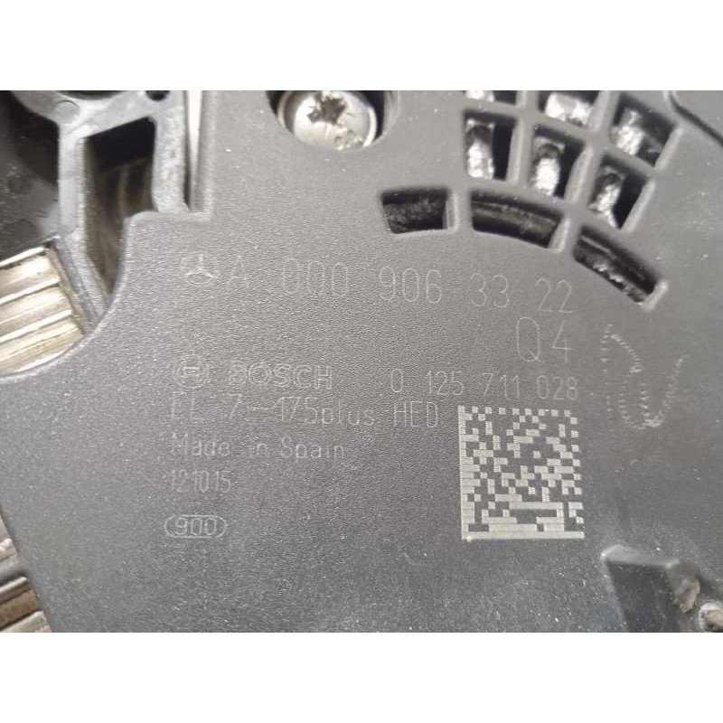 Recambio de alternador para mercedes-benz clase b (w246) b 180 cdi be (246.200) referencia OEM IAM A0009063322  0125711028