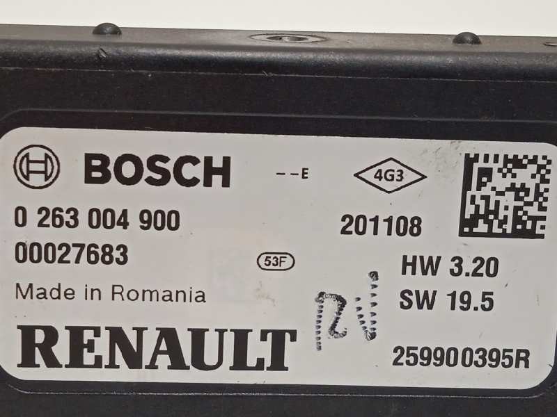 Recambio de modulo electronico para renault kadjar 1.3 tce referencia OEM IAM 259900395R  0263004900