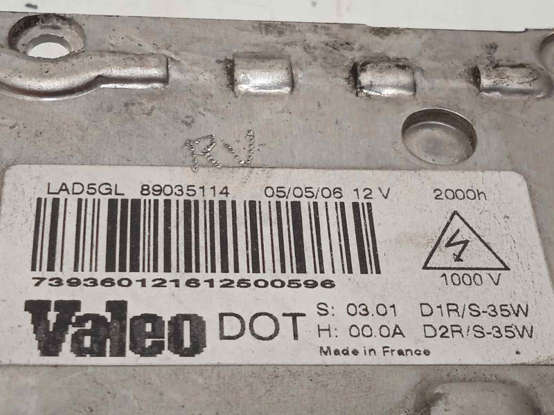 Recambio de centralita faros xenon para citroën c5 berlina exclusive referencia OEM IAM LAD5GL  89035114