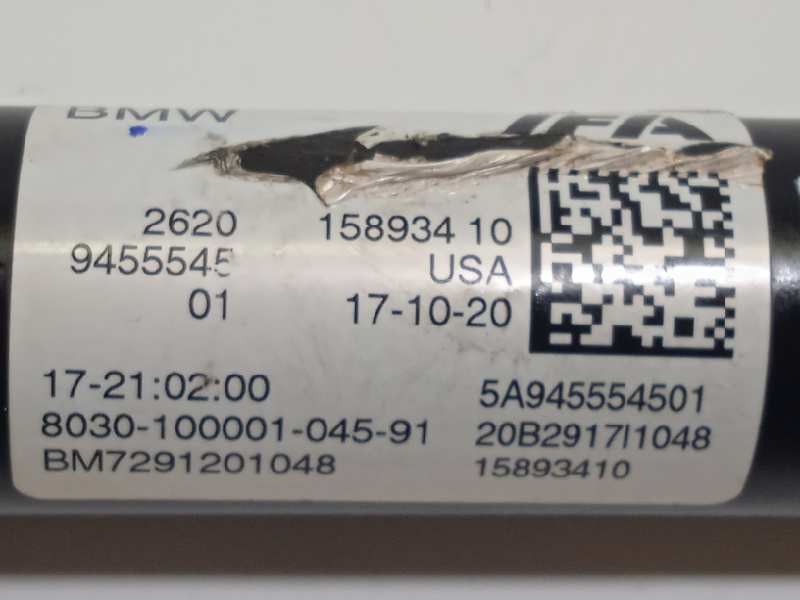 Recambio de transmision central delantera para bmw serie x3 (g01) m40i referencia OEM IAM 9455545 15893410 26209455545