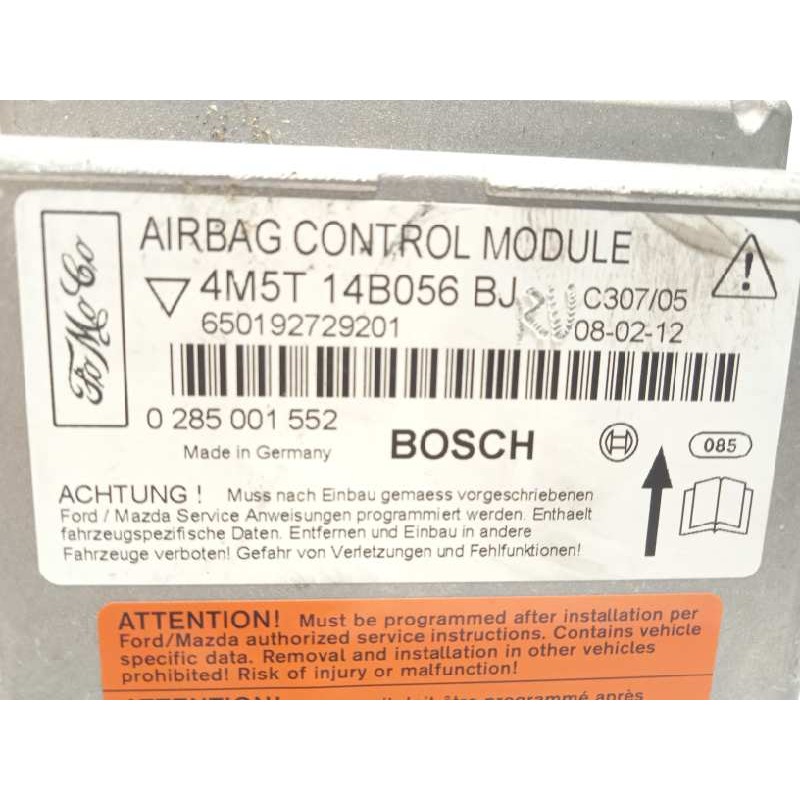 Recambio de centralita airbag para ford focus lim. (cb4) trend referencia OEM IAM 4M5T14B056BJ  0285001552