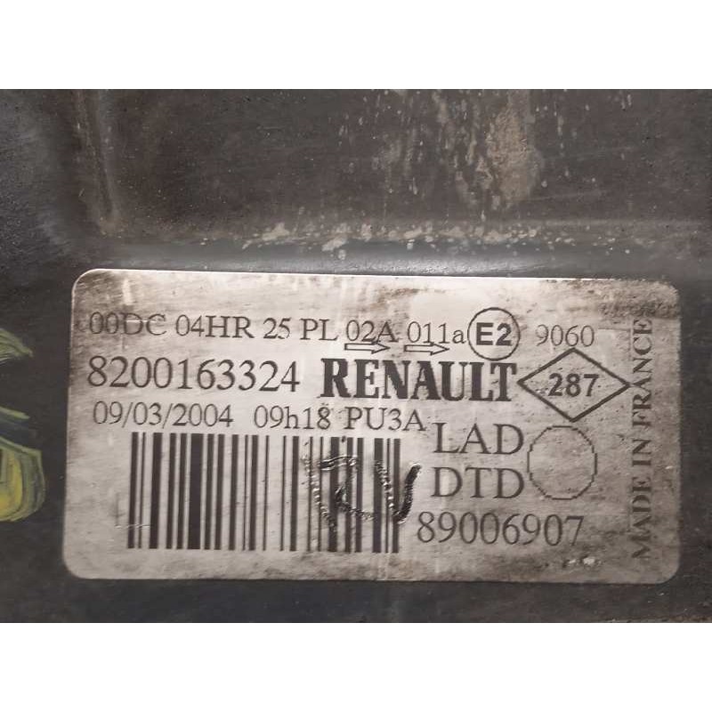 Recambio de faro derecho para renault laguna ii (bg0) authentique referencia OEM IAM 8200163324  89006907