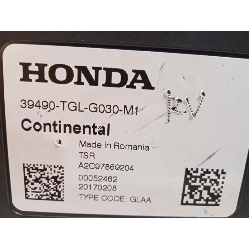 Recambio de modulo electronico para honda civic lim.4 (fc) 1.0 referencia OEM IAM 39490TGLG03 A2C97869204 39490TGLG030M1
