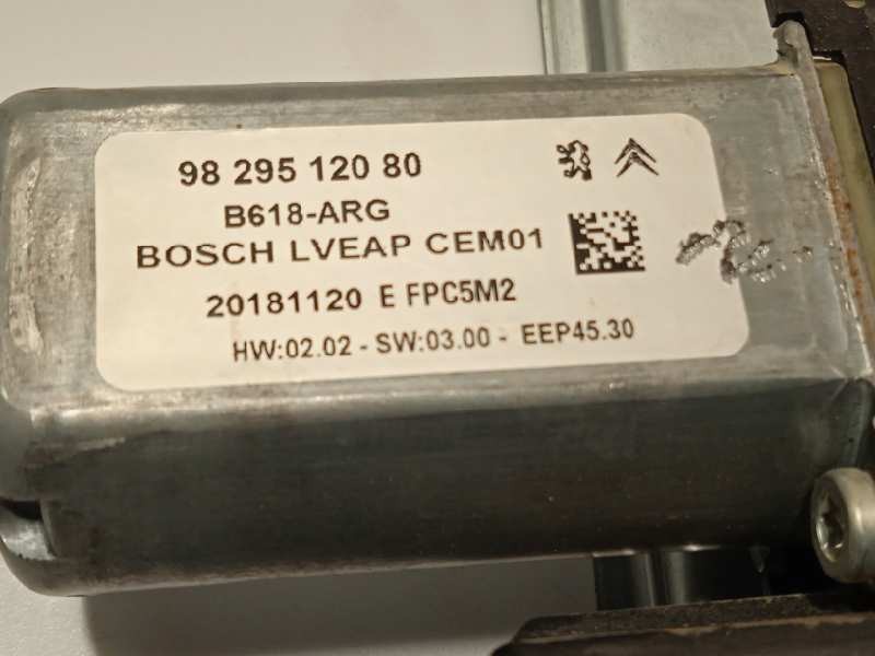 Recambio de elevalunas trasero izquierdo para citroën c3 origins referencia OEM IAM 9830478480 0130824265 9829512080