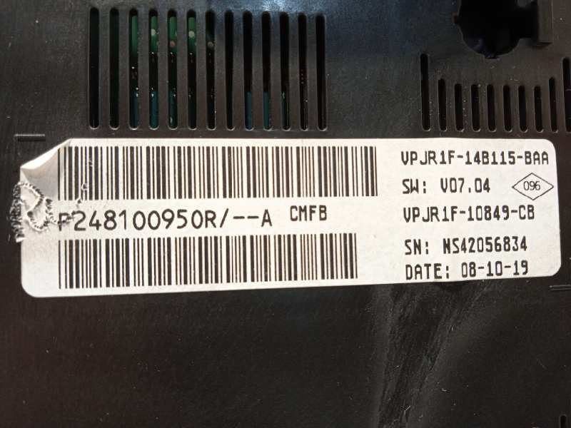 Recambio de cuadro instrumentos para renault clio v zen referencia OEM IAM 248100950R  P248100950R