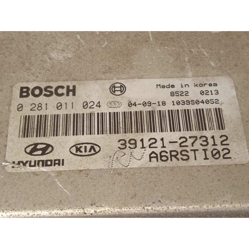 Recambio de centralita motor uce para kia carens 2.0 turbodiesel cat referencia OEM IAM 3912127312  0281011024