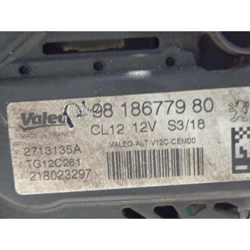 Recambio de alternador para citroën c4 picasso feel referencia OEM IAM 9818677980 2713135A TG12C261
