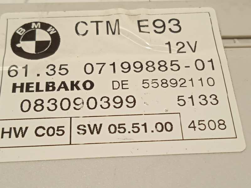 Recambio de modulo electronico para bmw serie 3 cabrio (e93) 325d referencia OEM IAM 613507199885  
