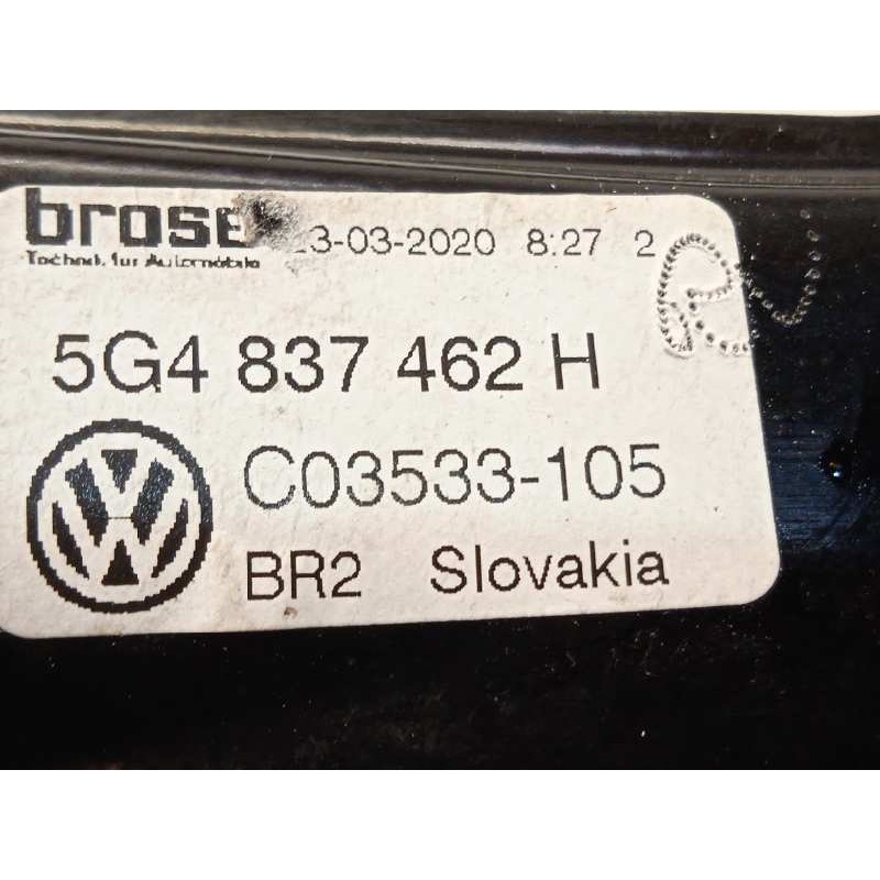 Recambio de elevalunas delantero derecho para volkswagen golf vii variant (bv5) advance bmt referencia OEM IAM 5G4837462H  5Q495