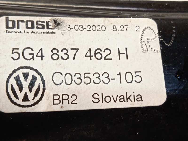 Recambio de elevalunas delantero derecho para volkswagen golf vii variant (bv5) advance bmt referencia OEM IAM 5G4837462H  5Q495