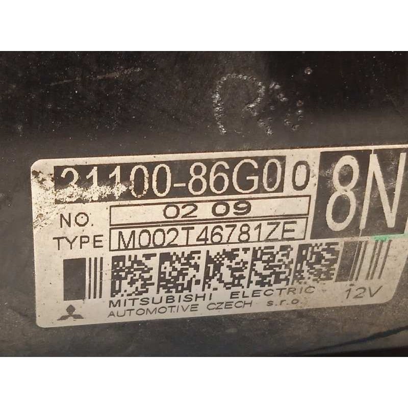 Recambio de motor arranque para suzuki swift berlina (mz) gl (5-ptas.) referencia OEM IAM 3110086G00  M002T46781ZE