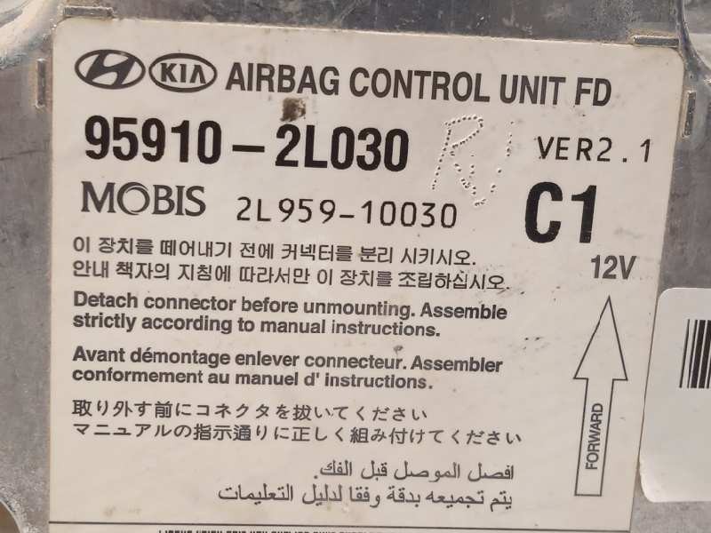 Recambio de centralita airbag para hyundai i30cw classic referencia OEM IAM 959102L030  2L95910030