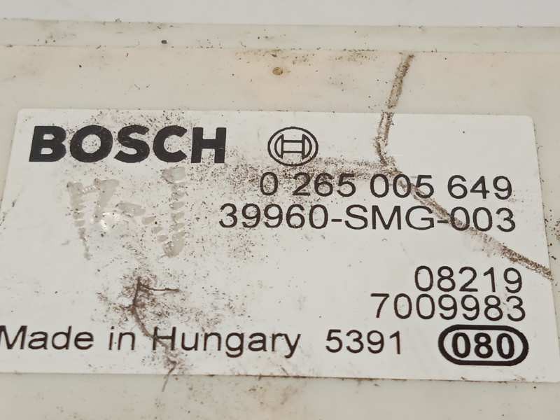 Recambio de centralita esp para honda civic berlina 5 (fk) 1.8 vtec cat referencia OEM IAM 39960SMG003  0265005649