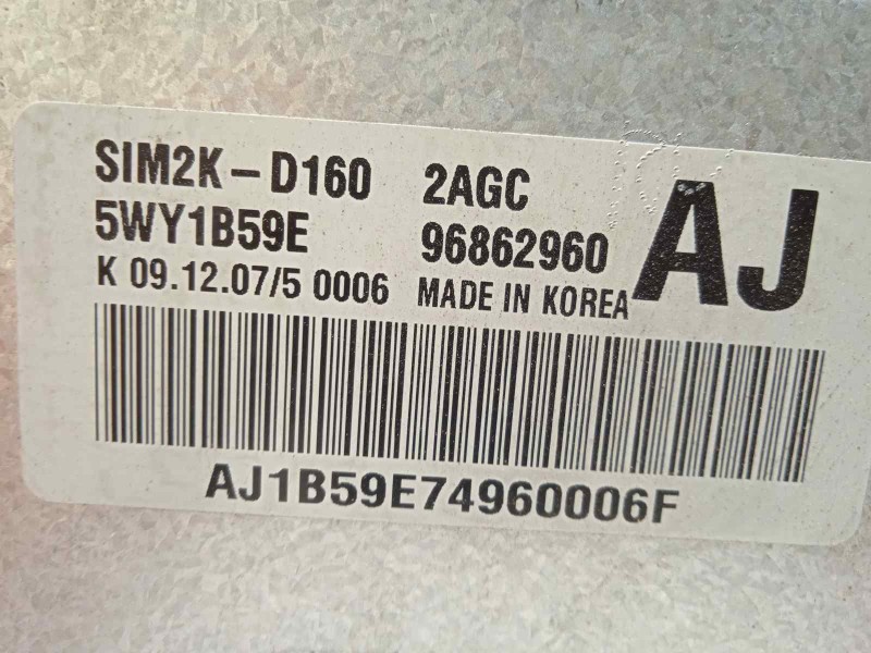 Recambio de centralita motor uce para chevrolet epica 2.0 cat referencia OEM IAM 96862960  5WY1B59E