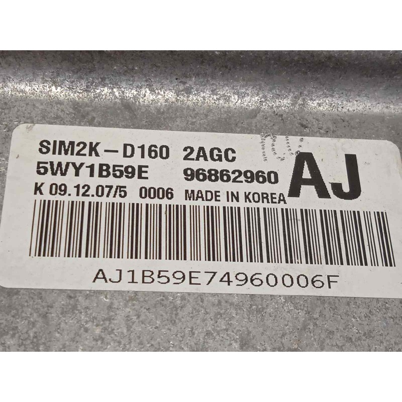 Recambio de centralita motor uce para chevrolet epica 2.0 cat referencia OEM IAM 96862960  5WY1B59E