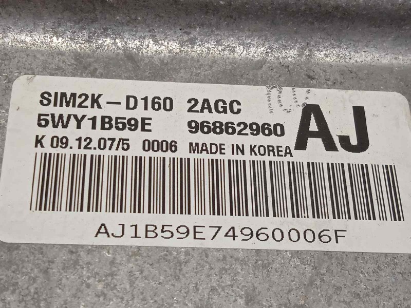 Recambio de centralita motor uce para chevrolet epica 2.0 cat referencia OEM IAM 96862960  5WY1B59E