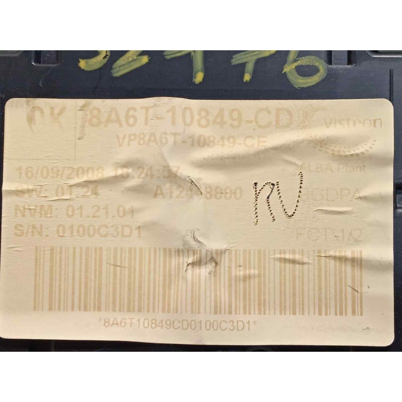 Recambio de cuadro instrumentos para ford fiesta (cb1) trend referencia OEM IAM 8A6T10849CD  