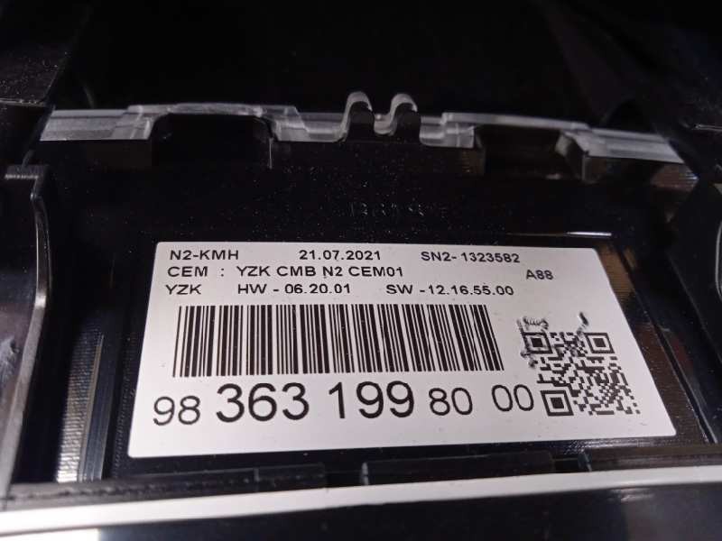 Recambio de cuadro instrumentos para citroën c3 aircross feel referencia OEM IAM 9836319980  