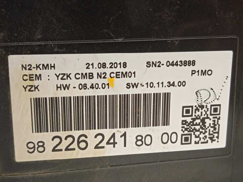 Recambio de cuadro instrumentos para opel crossland x 1.2 referencia OEM IAM 9822624180  