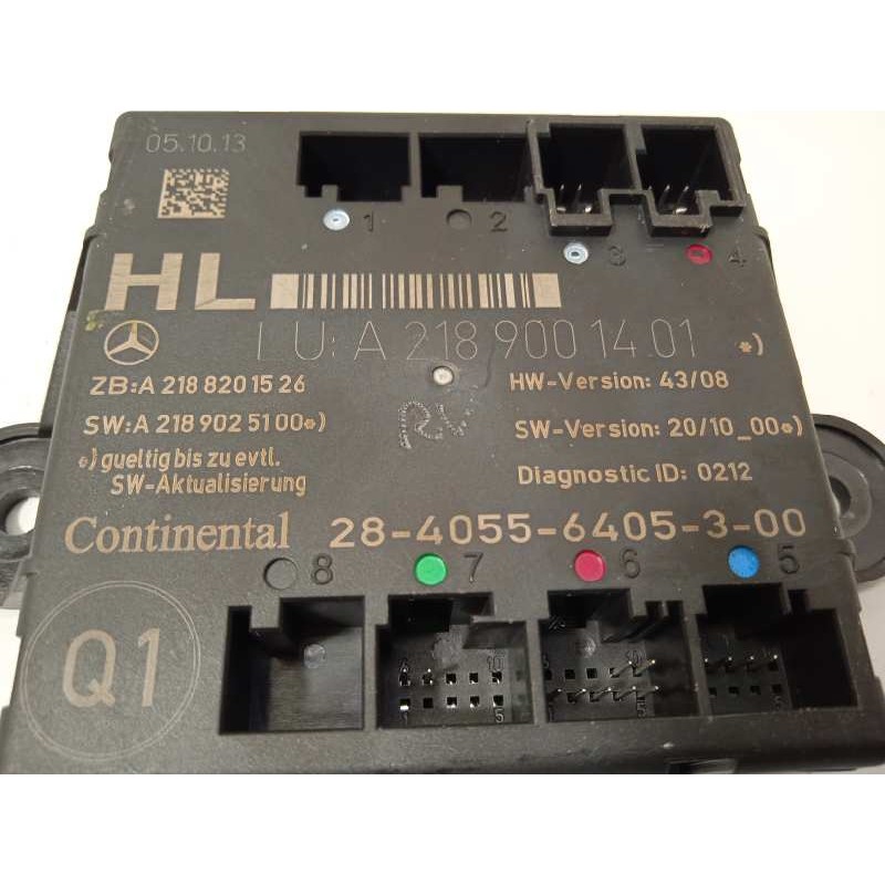 Recambio de centralita confort para mercedes-benz clase cls (w218) cls 350 cdi be (218.323) referencia OEM IAM A2189001401  2189