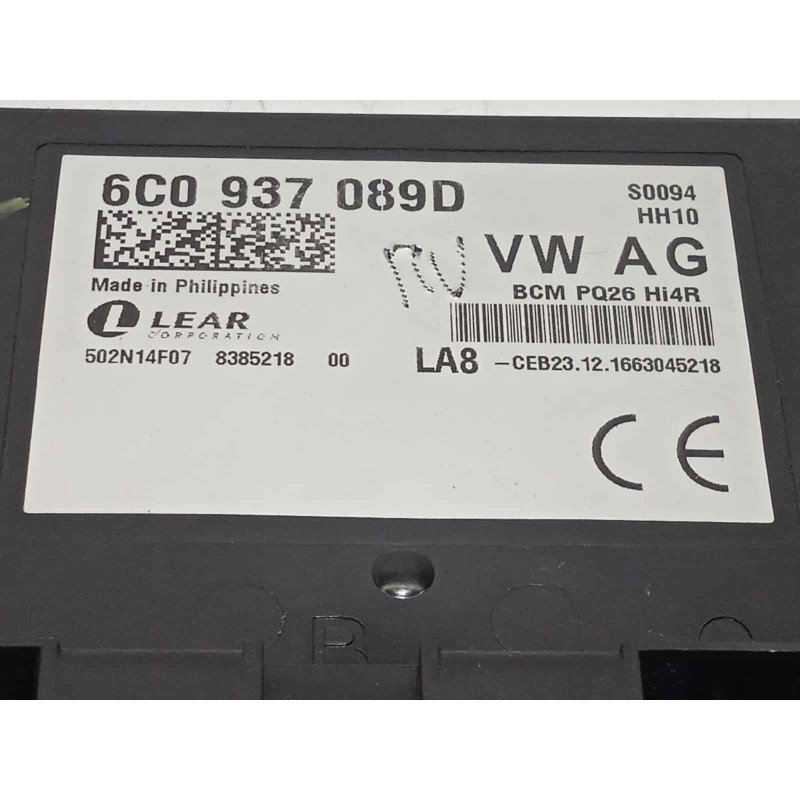 Recambio de centralita confort para seat ibiza (6p1) reference referencia OEM IAM 6C0937089D  