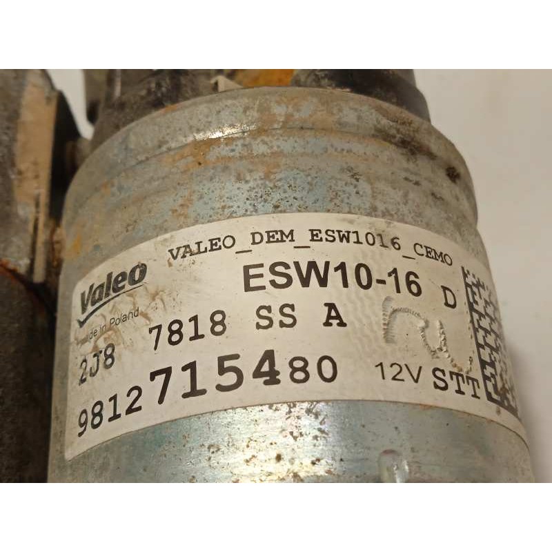 Recambio de motor arranque para opel crossland x 1.2 referencia OEM IAM 9812715480  ESW1016