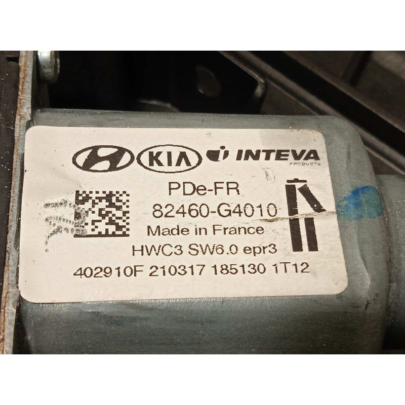 Recambio de elevalunas delantero derecho para hyundai i30 (pd) 1.6 crdi cat referencia OEM IAM 82480G4180  82460G4010