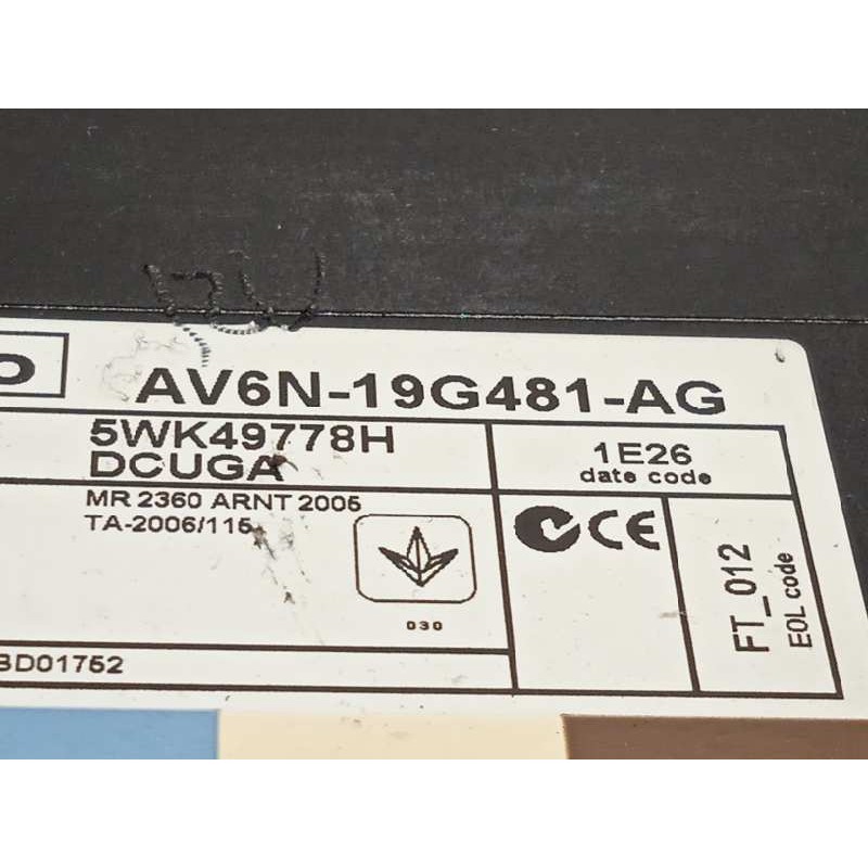 Recambio de centralita cierre para ford focus turn. (cb8) trend referencia OEM IAM AV6N19G481AG 1829420 5WK49778H