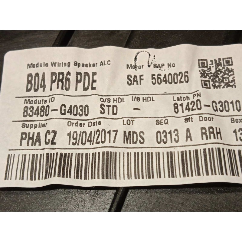 Recambio de elevalunas trasero derecho para hyundai i30 (pd) 1.6 crdi cat referencia OEM IAM 83480G4030  83460G4010