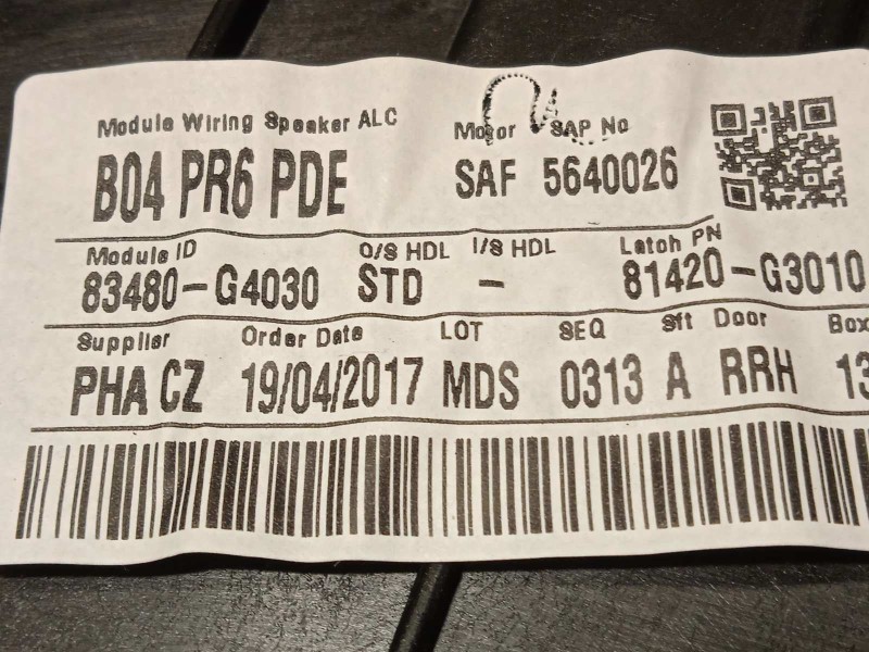 Recambio de elevalunas trasero derecho para hyundai i30 (pd) 1.6 crdi cat referencia OEM IAM 83480G4030  83460G4010