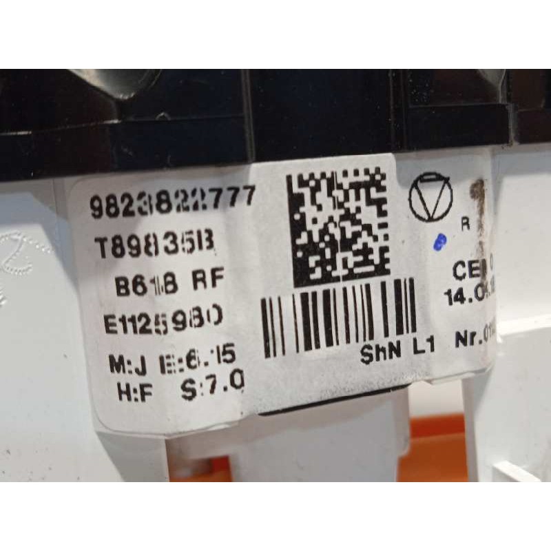 Recambio de mando calefaccion / aire acondicionado para citroën c3 live referencia OEM IAM 9823822777  