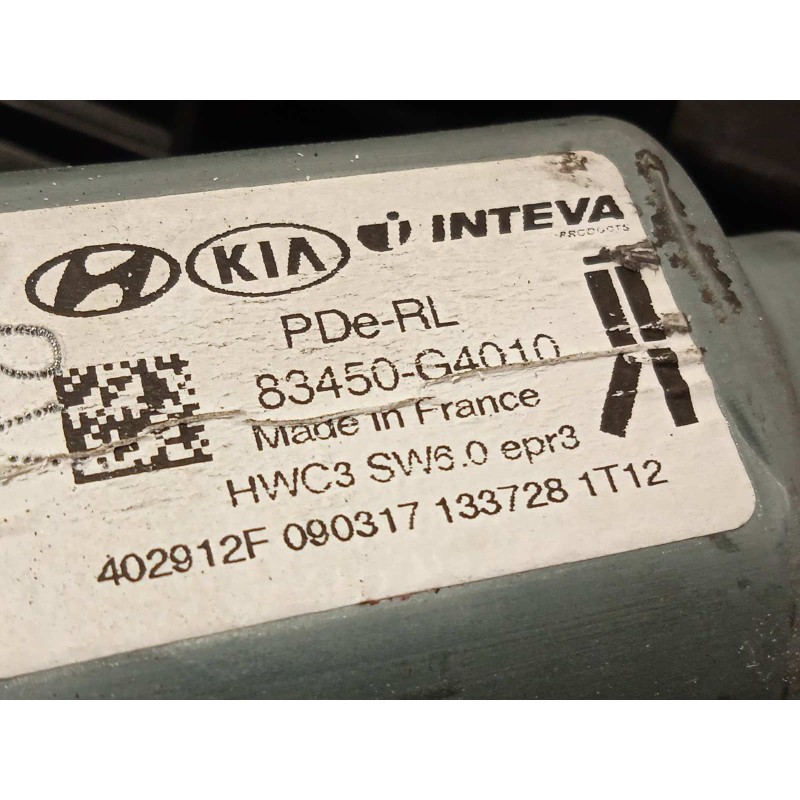 Recambio de elevalunas trasero izquierdo para hyundai i30 (pd) 1.6 crdi cat referencia OEM IAM 83470G4030  83450G4010