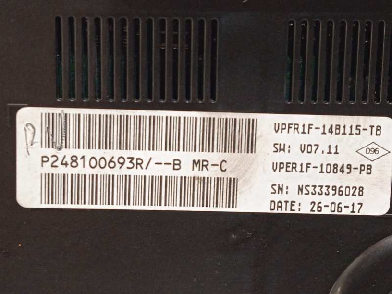Recambio de cuadro instrumentos para renault megane iv grandtour 1.2 tce energy referencia OEM IAM 248100693R  