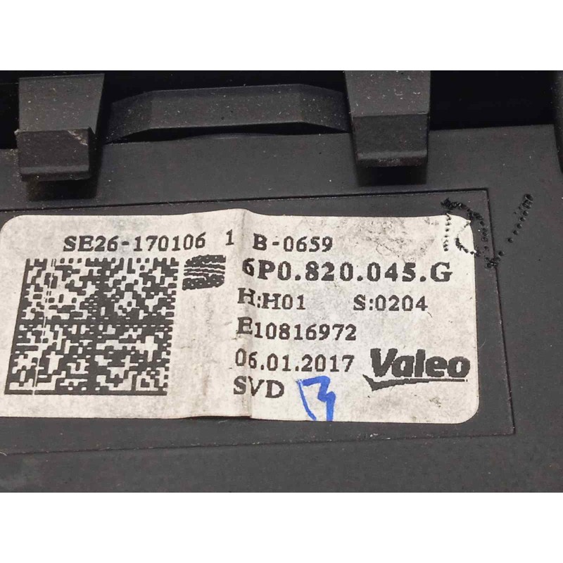 Recambio de mando calefaccion / aire acondicionado para seat ibiza (6p1) reference referencia OEM IAM 6P0820045G  