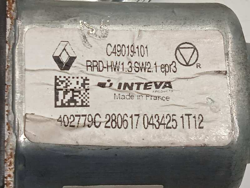 Recambio de elevalunas trasero derecho para renault megane iv grandtour 1.2 tce energy referencia OEM IAM 402779C  