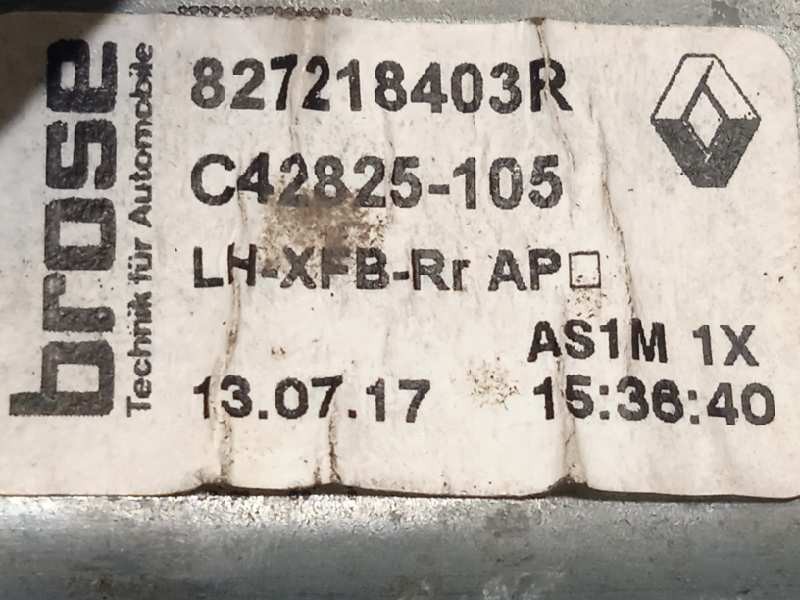 Recambio de elevalunas trasero izquierdo para renault megane iv grandtour 1.2 tce energy referencia OEM IAM 827218403R  