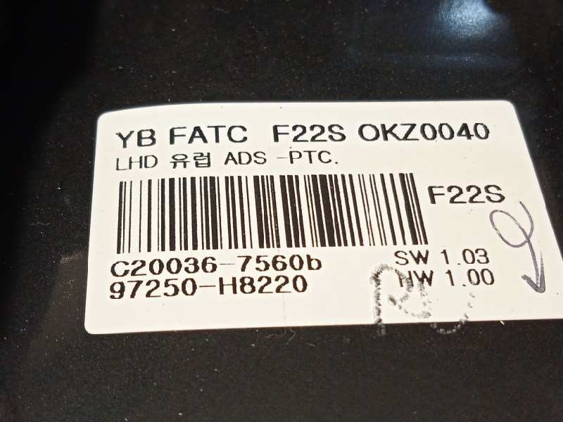 Recambio de mando climatizador para kia rio (yb) concept referencia OEM IAM 97250H8220  97250H8220SA1